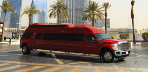 red limo bus