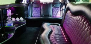 purple limo interior