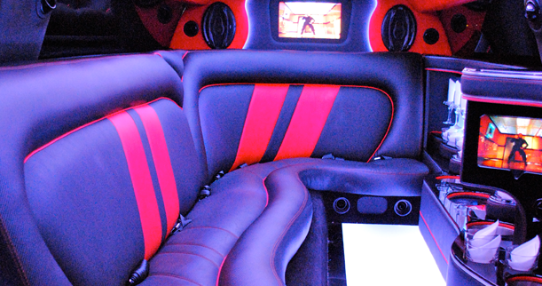 Dodge limo interior blue