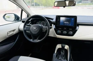 Toyota Corolla Rental Dubai steering