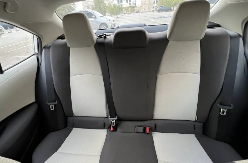 Toyota Corolla Rental Dubai back seats