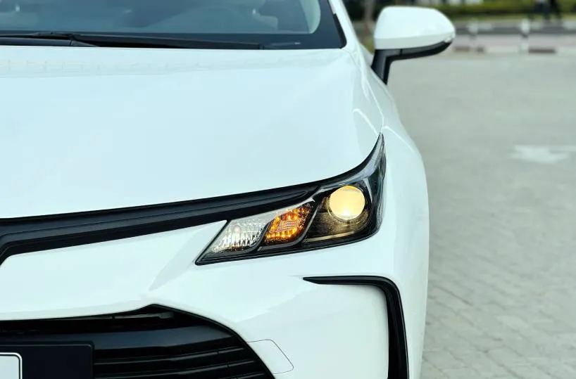 Toyota Corolla Rental Dubai front lights